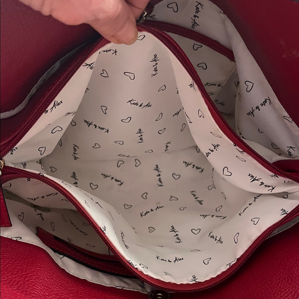 Kate & Alex Chic Red Tote Bag - Picture 8 of 10